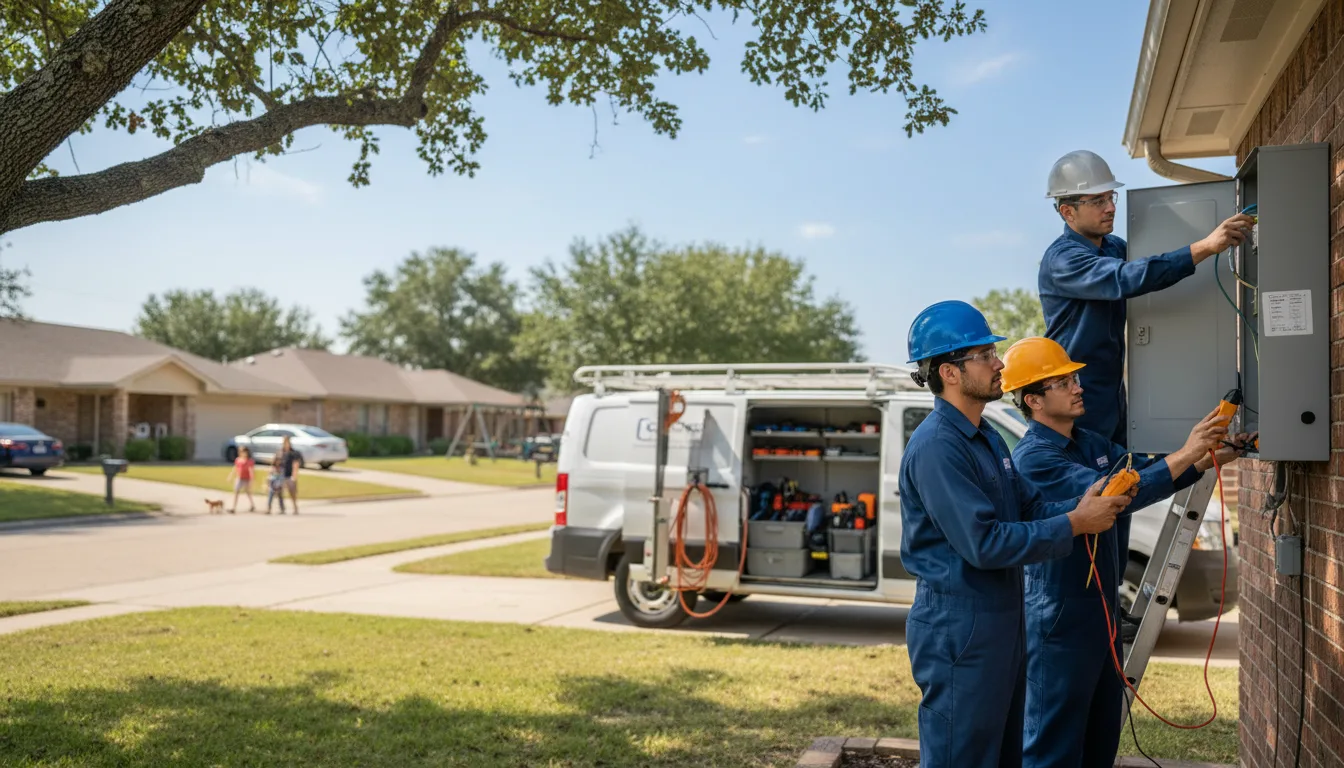 Certified electrician providing emergency electrical services in Garden City, IA